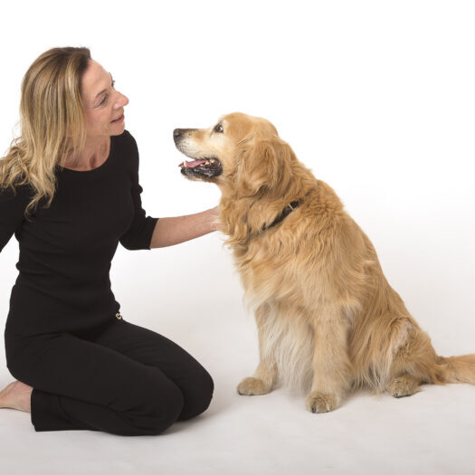 Foto Stefania Terrè con il suo cane guida Italo